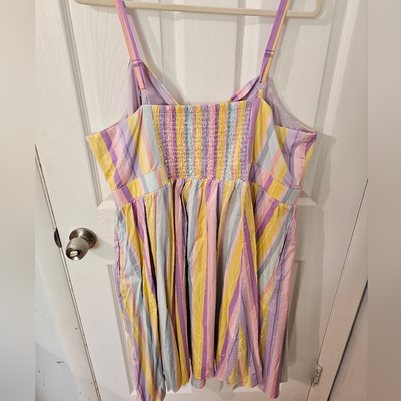 Torrid Pastel Striped Tie-Front Dress in Size 3 - Picture 5 of 5